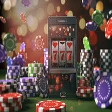 Mobile phone displaying kangbet slot withdrawal screen with QRIS DANA OVO payment options
